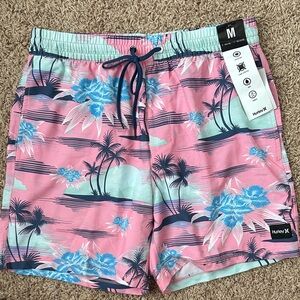 Hurley Tropical Pink and Blue Board Shorts